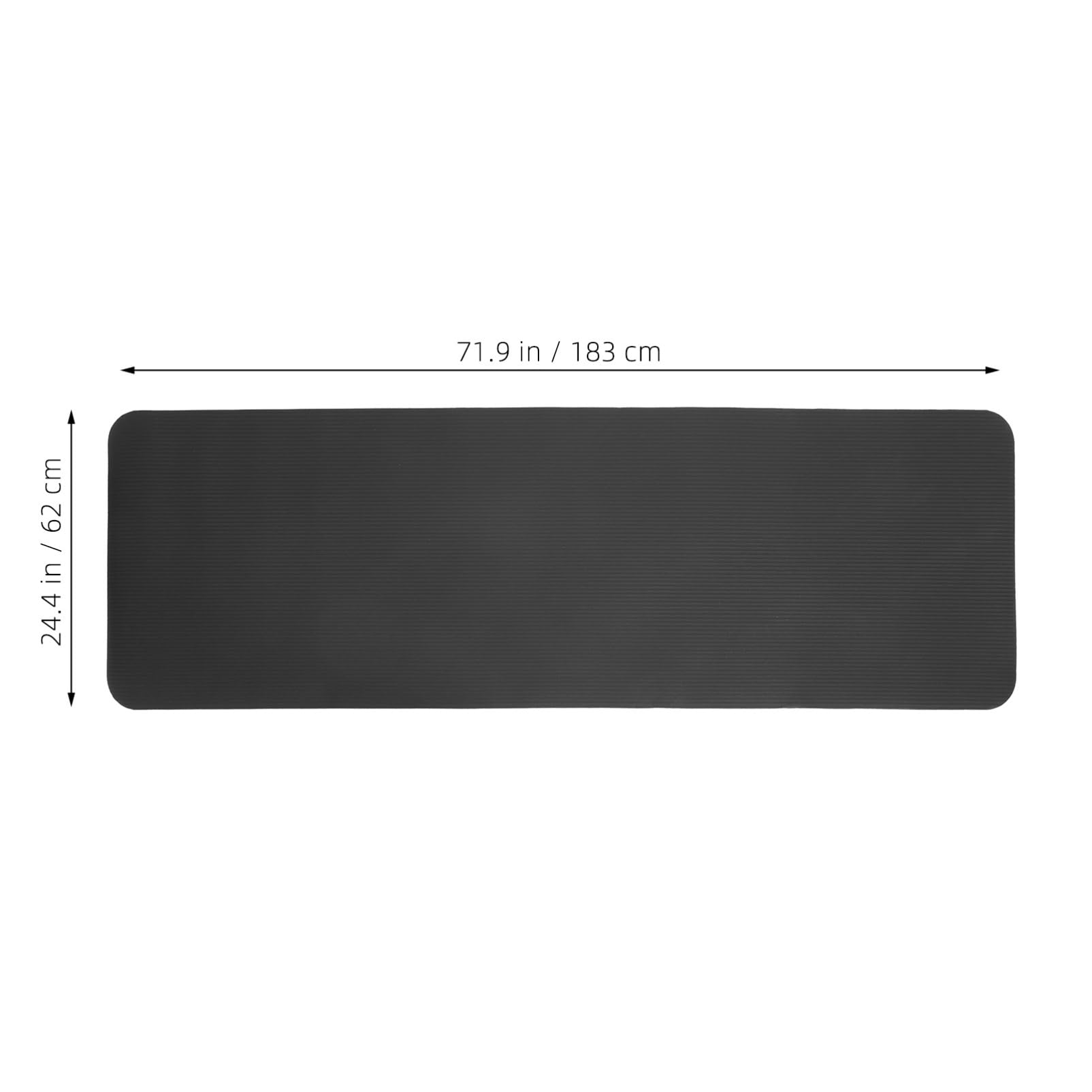 Happyyami Alfombrilla Antideslizante para Cinta De Correr y Gimnasio, Tapete Protector De Goma 183x61x0,8 Cm, Resistente Al Agua, Amortiguadora, para Equipos De Fitness En Casa y Suelos De Madera