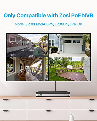 Zosi Zg2615E 5Mp Poe Ip Camera Bullet Camera With Night Vision For Outdoor Indoor Power Over Ethernet Surveillance System,Only Work With Zosi Poe Nvr,Zr16Dk,Zr08En,Zr08Dn,Zr08Pn #TOP4
