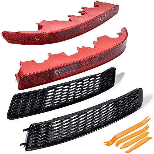 AstraDepot Compatible for Set of Lower Bumper Grille Cover + Rear Reflector Tail Light Lens Tools Kit 2010 2011 2012 2013 2014 2015 AUDI Q7 S-Line