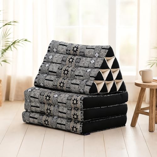 Image of Leewadee Thai Foldable Floor Mat 67 x 21 inches Kapok with Backrest