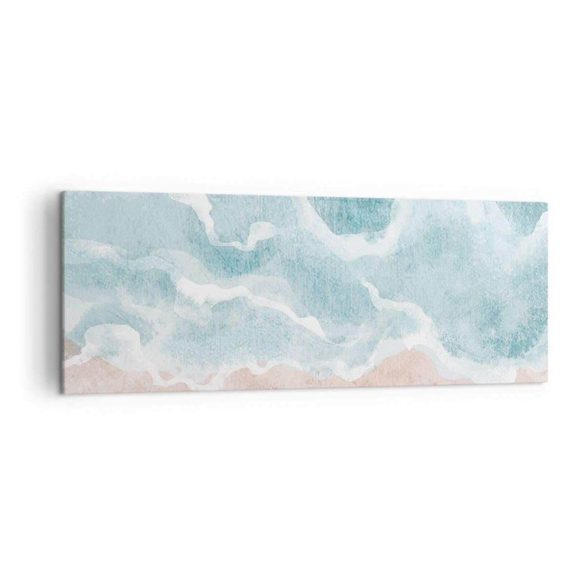 ARTTOR Leinwandbild 140x50cm Wandbild Maritim Natur - 5952 | Strand Landschaft Meer Panorama Groß XXL Wanddekoration Wohnzimmer Schlafzimmer Wanddeko Wand Kunstdruck Wandkunst ARTTOR