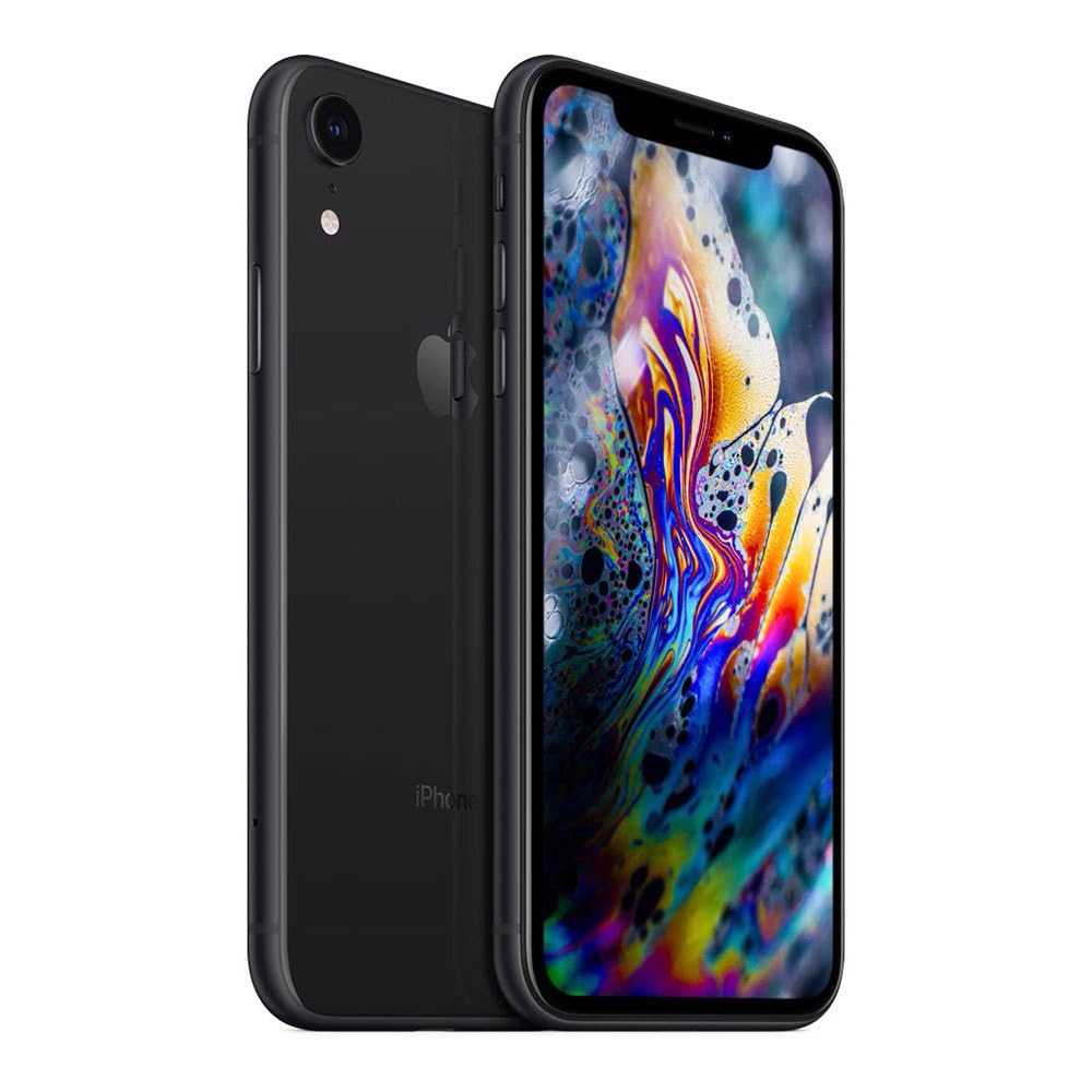 Renewed Apple iPhone XR Black - 64GB - Renewed As New with 1 Year Warranty (64GB, Black)