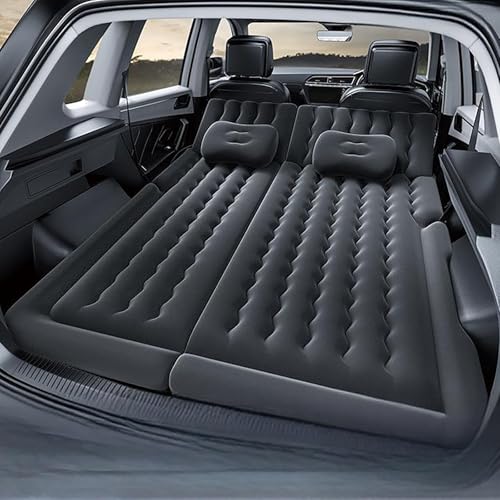 に適用 日産セレナ C25 C26 C27 H28.8~ 車中泊マット エアーマット後部座席 ポータブル折りたたみ可能 加厚多機能マルチシーン対応 取付簡単 内装パーツ カー用品(ブラック)