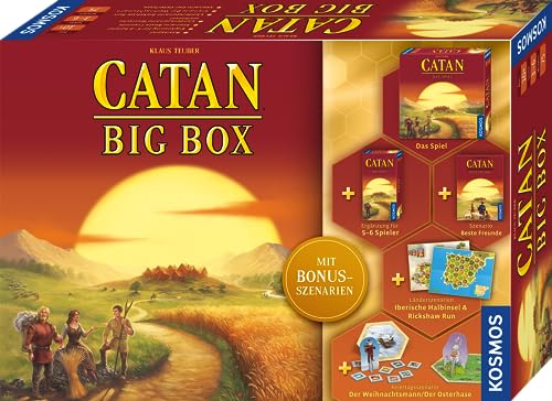 Kosmos 682941 Catan - Big Box, 7-teilige Vorteilsbox, Starterset für Catan...