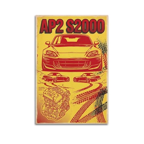 Decoration murale JDM AP1 S2000 AP2 pour amenager une cave de jeux