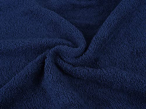 Image of Casa Copenhagen,Germany Design - He & She Super Soft Collection 2 Pieces 100% Cotton Large Bath Towel (Size : 70 x 140 cm) - RK-Victorian Pink & Majestic Blue