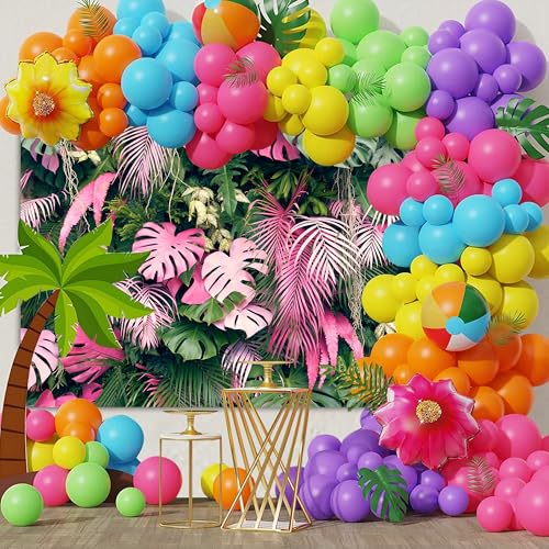 Fondo Fotográfico Jungla Safari 10x6 ft Rosa Tropical miniatura 2