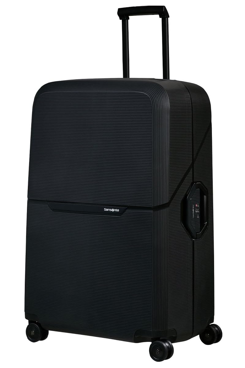 Samsonite Magnum - Borsa per bagagli rigida di alta qualità, misura grande, ECO Spinner 81/30, Blu, Doppi fiocchi in alluminio resistente e leggero