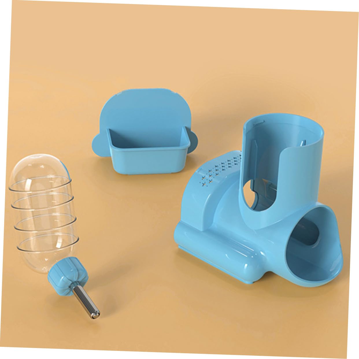 INOOMP 2stücke Multi-use Hamster Wasserspender Wiederverwendbare Tränke Für Kaninchen Meerschweinchen Und Hamster Auslaufsicher Und Praktisch Mit Futterfunktion Und Spielzeug-Design