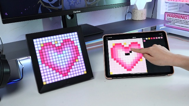 Divoom Pixoo 64デジタルフレーム Divoom Pixoo-64 - Customizable WiFi Pixel Art Display Frame