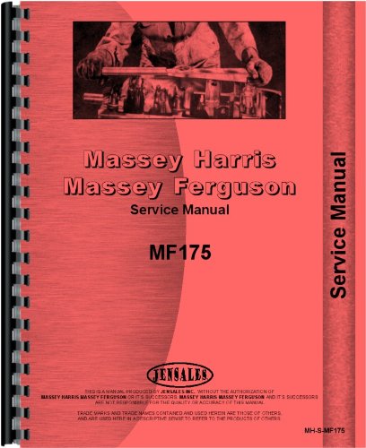 Service Manual Massey Ferguson 175 282 Tractor      Plastic Comb