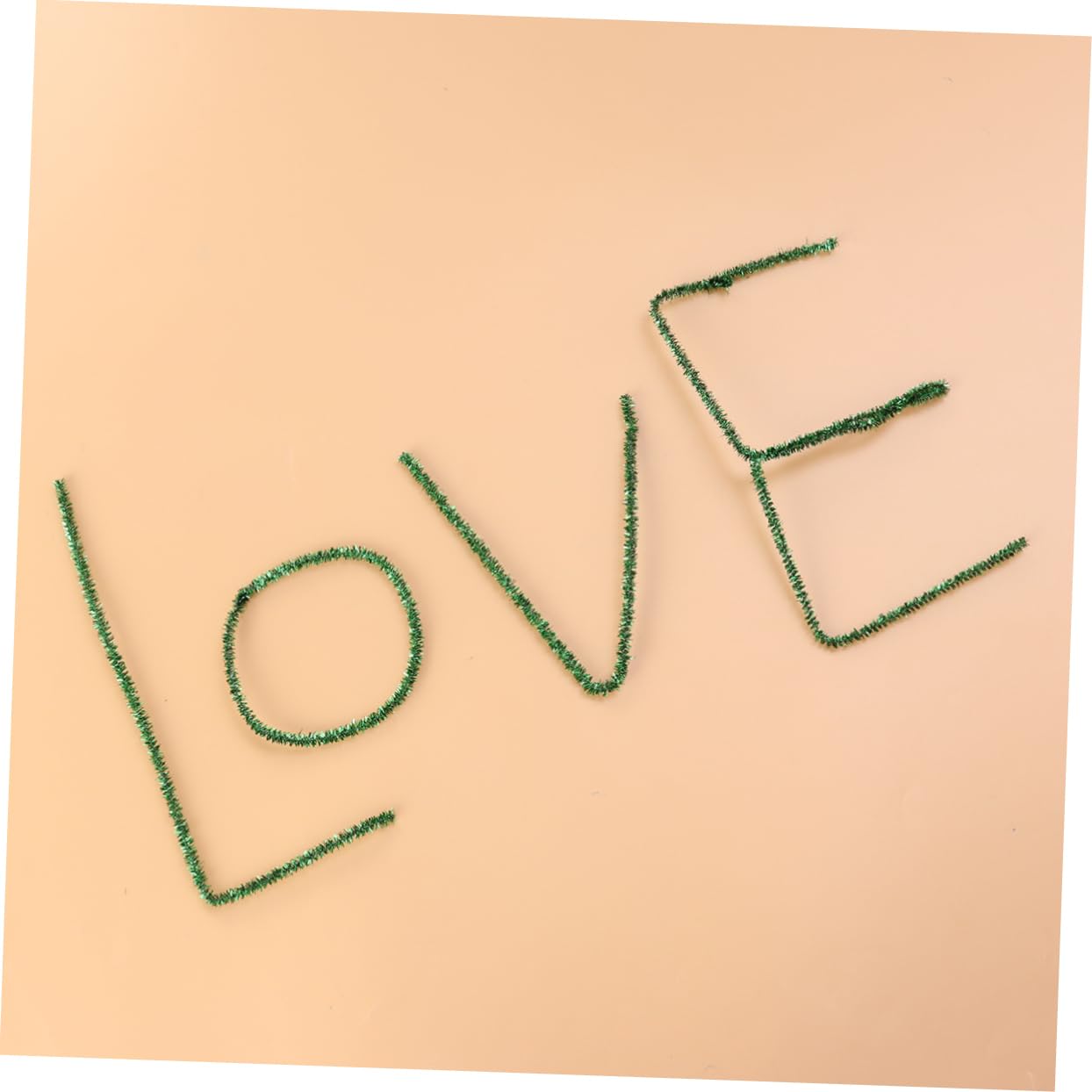 DOITOOL 100pcs Chenille Ornament Christmas Craft Garland Strip Tinsel Decorations for Xmas Holiday Christmas Decor Supplies Fuzzy Sticks Green