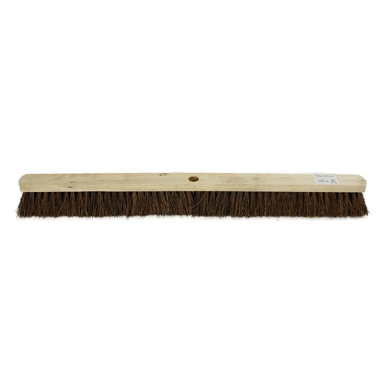 GardNTool 36” Wide Broom Outdoor, Heavy Duty Broom Head Replacement, Brown Wood & Coconut Fiber, Ideal for Concrete Surfaces