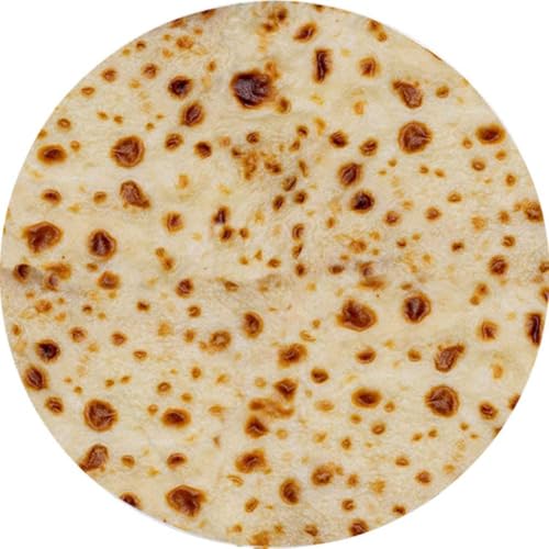 Abaysto Burrito Blanket, Tortilla Blanket Adult and Kids, Funny Realistic Food Throw Blanket, Novelty Soft Flannel Blanket 90cm（36"）