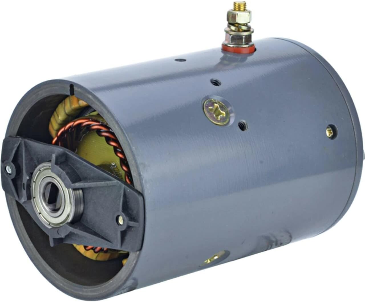 review New Snow Plow Pump Motor Compatible with/Replacement for Monarch Double-Ball Bearings 220-0478, 220-0727, 220-0776, 220-0820, 220-0849, 10752, 39200292, 39200388, 39200443, 46-2624, MUE7004, MUE7006