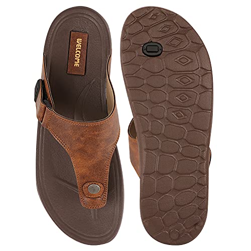 Image of URJO GLF 21 Men's Slippers /FlipFlops Lightweight Super Flexible Arch Support Durable Anti Skid & Stylish Dailywear Slippers /FlipFlops for Men