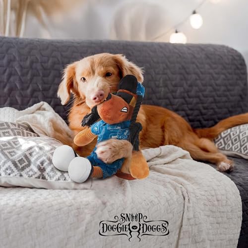 Juguete de felpa con chirriador Snoop Doggie Doggs para perros miniatura 5