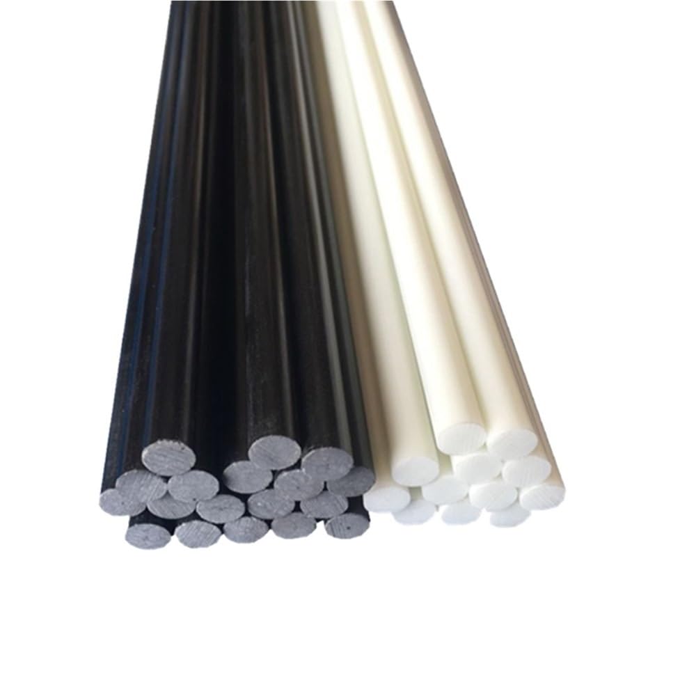 10 szt. Prętów z włókna szklanego o wysokiej wytrzymałości - 20-calowe pręty z litego włókna szklanego(9.0x500mm)