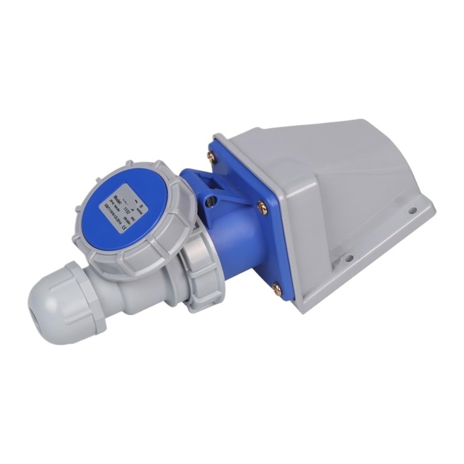Spina Aeronautica Industriale Impermeabile IP67 Maschio e Femmina Docking tripolare 16A trifase antideflagrante(Surface Mounted Set IP67)
