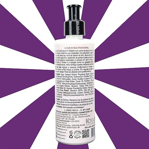 Leave-in Protetor Térmico e Solar Obliphica 3'Mirakel 250ml