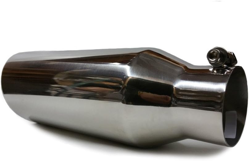 | Stainless Steel Universal Tip (2.5" Inlet 4" Outlet x 12" Inches Long) | Automotive Replacement Part