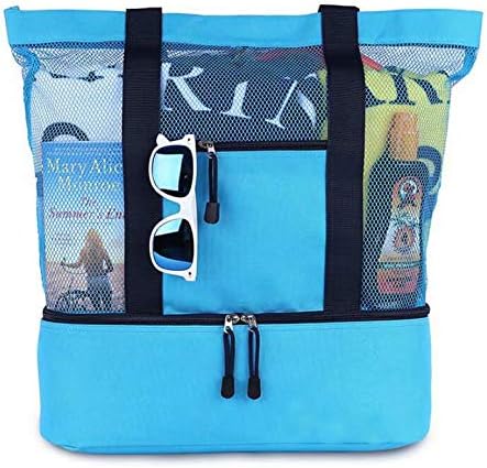 Mesh Beach Tote Bag (Blue-SZRUY01)