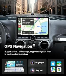 Car Stereo Radio Replacement Upgrade for Jeep Wrangler JK 2007-2018 Dodge Ram Pickup 2009-2012 Wired Wireless CarPlay Android Auto GPS Navigation Touchscreen Head Unit (Single Knob 4+64)