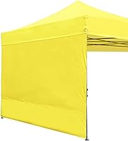 Vista 23 de ABCCANOPY - Toldo desplegable para el sol 10'x 10', pared lateral de 10' (1 panel), más de 15 colores, con cintas para sujetar de la estructura
