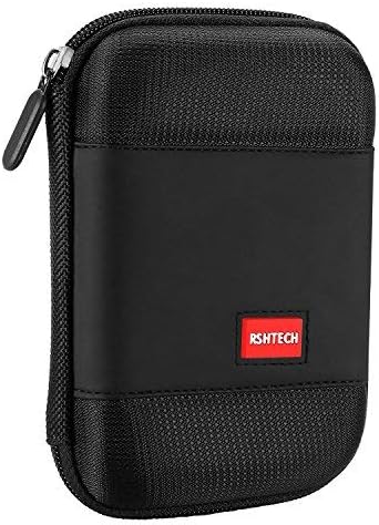 RSHTECH Hard Drive Case for 2.5 Inch SSD External Hard Disk GPS Camera Portable Ultra Slim Carrying Case, EVA Shockproof