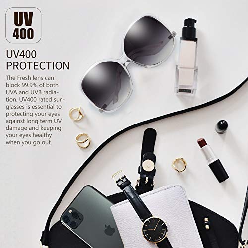 Image of The Fresh Women's Oversized Square Jackie O Cat Eye Hybrid Butterfly Fashion Sunglasses - Exquisite Packaging
