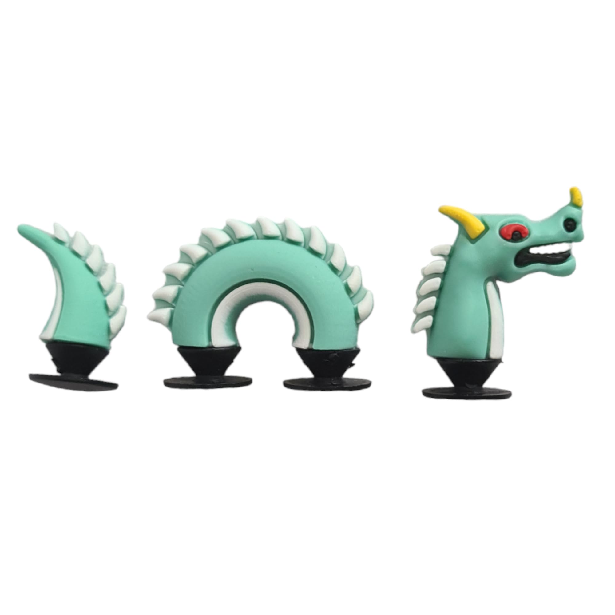 GenericGDJEWLS 3D Dragon Shoe Charms for Shoes, Wristbands and Bags Decoration | Non-Breakable, Non-Toxic PVC Shoes Shoe Charms | Fun Gift for Kids, Boys, Girls and Adults