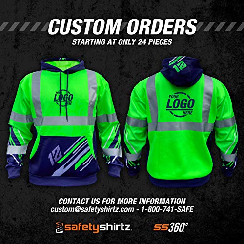 Image of SafetyShirtz SS360 ANSI Class 3 Type R Graphic Hoodie