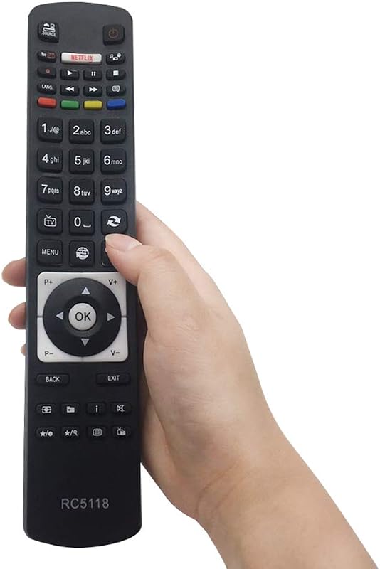 Riry Univerzális Távirányító RC5118 Telefunken TV-hez - Digihome Alba Polaroid FINLUX Bush Hitachi Smart TV Netflix YouTube - Beállítás Nélk