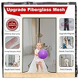IKSTAR Magnetic Screen Door, Mosquito Net, Keep Bugs Out, Let Cool Breeze in - Self Sealing Magnets