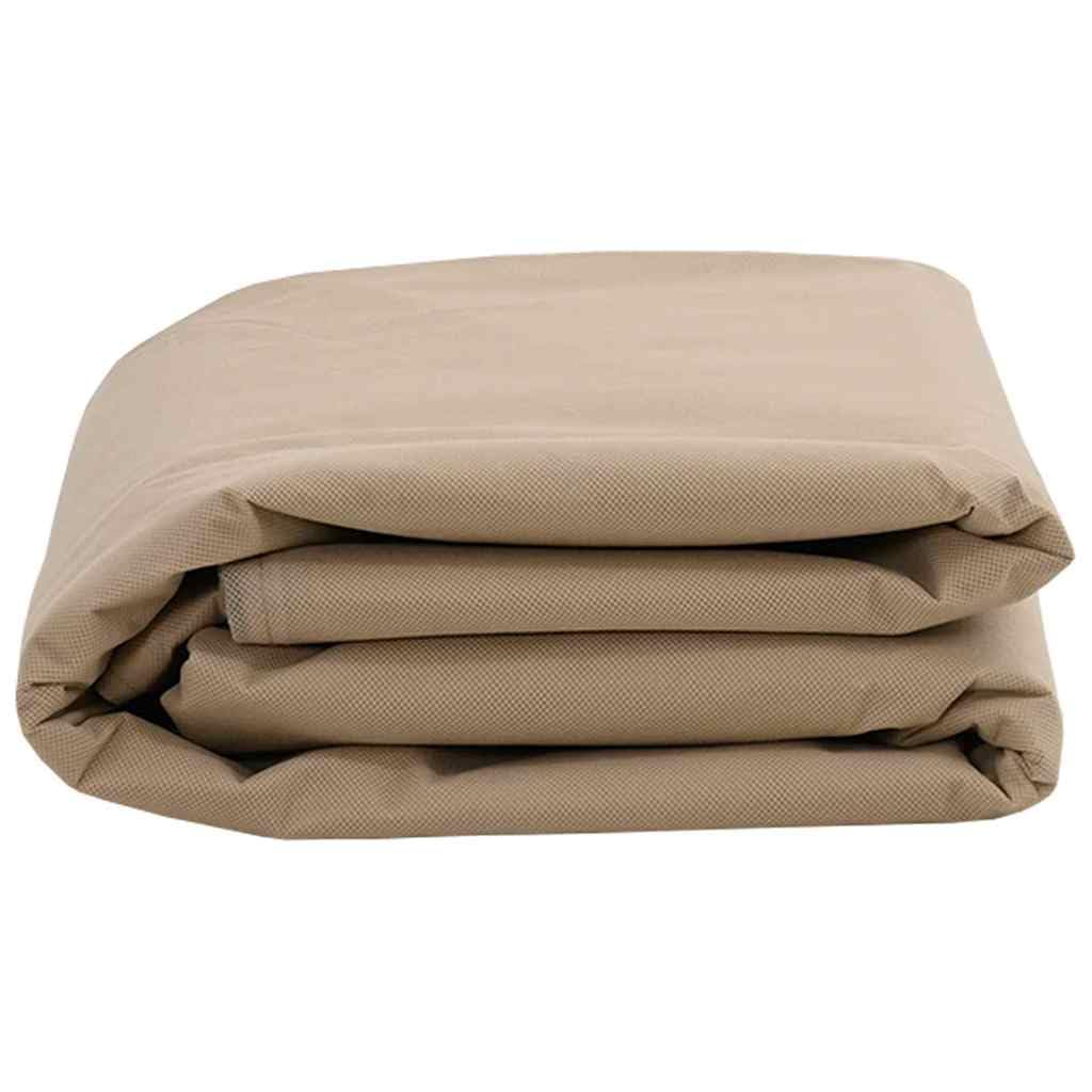 Winterschutz für Pflanzen Beige Vliesstoff 2,4 x 2 m mit Reißverschluss Kordelzugverschluss Wiederverwendbar für Garten Terrasse Außenbereich Schutz Pflanzenpflege Zubehör