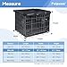 Peipaws Dog Crate Cover 30 Inch - Three Doors Waterproof Dog Kennel Cover, 600D Oxford Fabric Cage Covers with a Water Bottle Nozzle, Allowing Dogs to Drink Water at Any Time. Black (Cover Only)