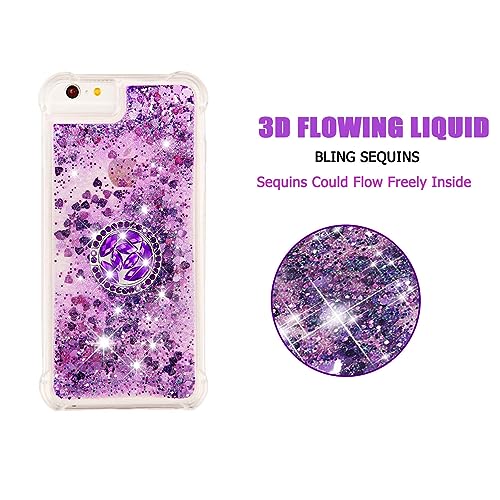 Coque iPhone 8 Plus claire pailletée silicone avec protecteur écran - 4