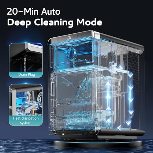 Image of EUHOMY LunaArc Crescent Ice Maker Countertop, 1600Pcs /Day, Ready in 12Mins, Auto Deep Cleaning, Timer, Portable Ice Maker Machine with Clear Ice Cubes for Whiskey /Coffee /Soft Drinks