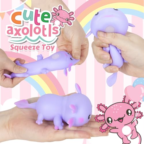 Pinkgarden Axolotl Gifts for Girls Age 5-12, Plush Axolotl Toy with Secret Diary, Lock & Keys, Pen, Stickers, Keychain, Birthday Gifts for Kids, Cute Axolotl Journal Set - Image 4