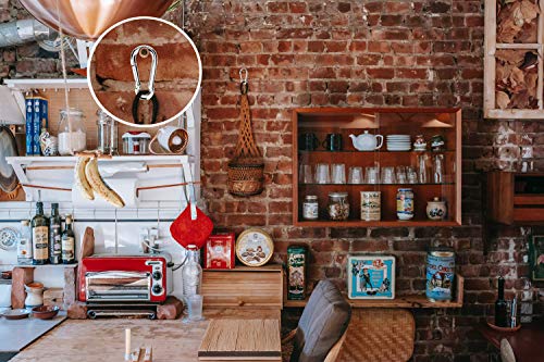 MyIdeaz Karabiner mit Schnappverschluss, Set mit 10–60 mm x 6 mm Karabinerhaken, Premium-Qualitätsstahl für Wandern, Camping, Schlüsselanhänger, Karabiner bis zu 12