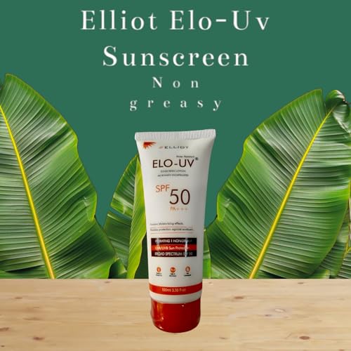 Image of Elliot Elo-UV Sunscreen Lotion for All Skin Types, SPF 50, PA+++, 100ml