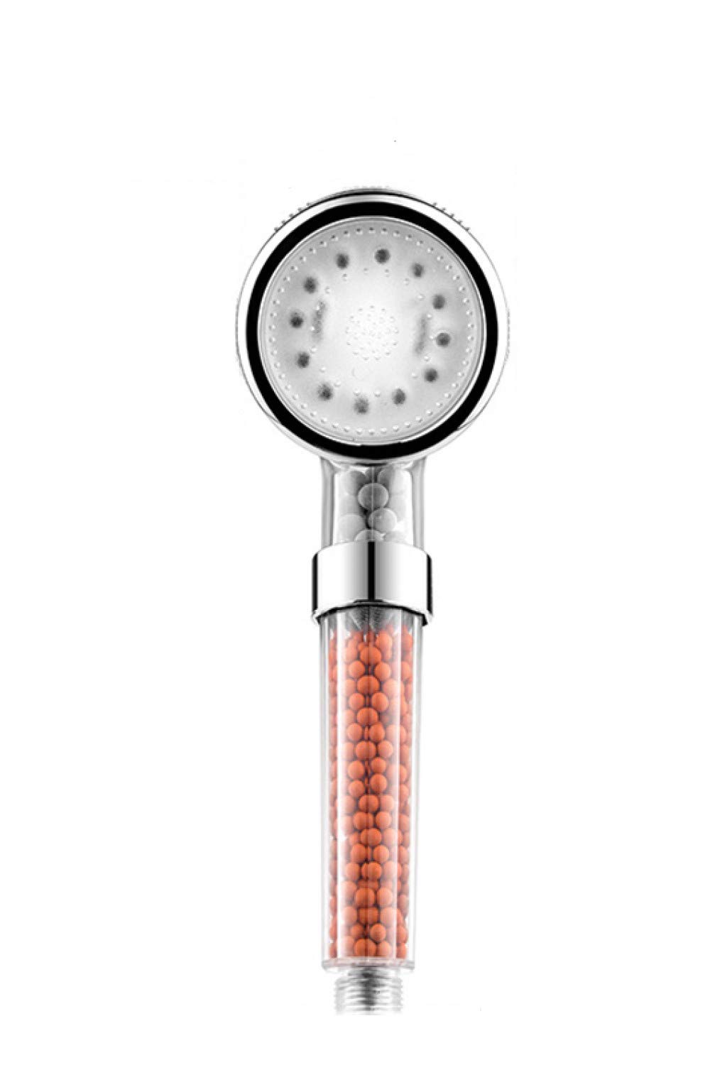 LIJUCAI Cabezal de Ducha con Control de Temperatura del Agua LED Luz RGB Alta presión SPA Ducha de baño Filtro de aniones Bola Ahorro de Agua, Ducha de tamaño pequeño