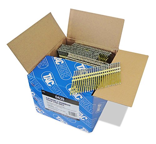 Tacwise 0439 3.4/100mm Galvanized Screw Strip Nails for Nail Gun (3000 Pieces)