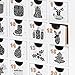 LampLust Wooden Advent Calendar with Drawers, 12 Inch Reusable Advent Calendar with Lights, White Wood, Battery Operated, Empty Boxes to Fill, Decorative Fold Out Wood Calendar for Kids
