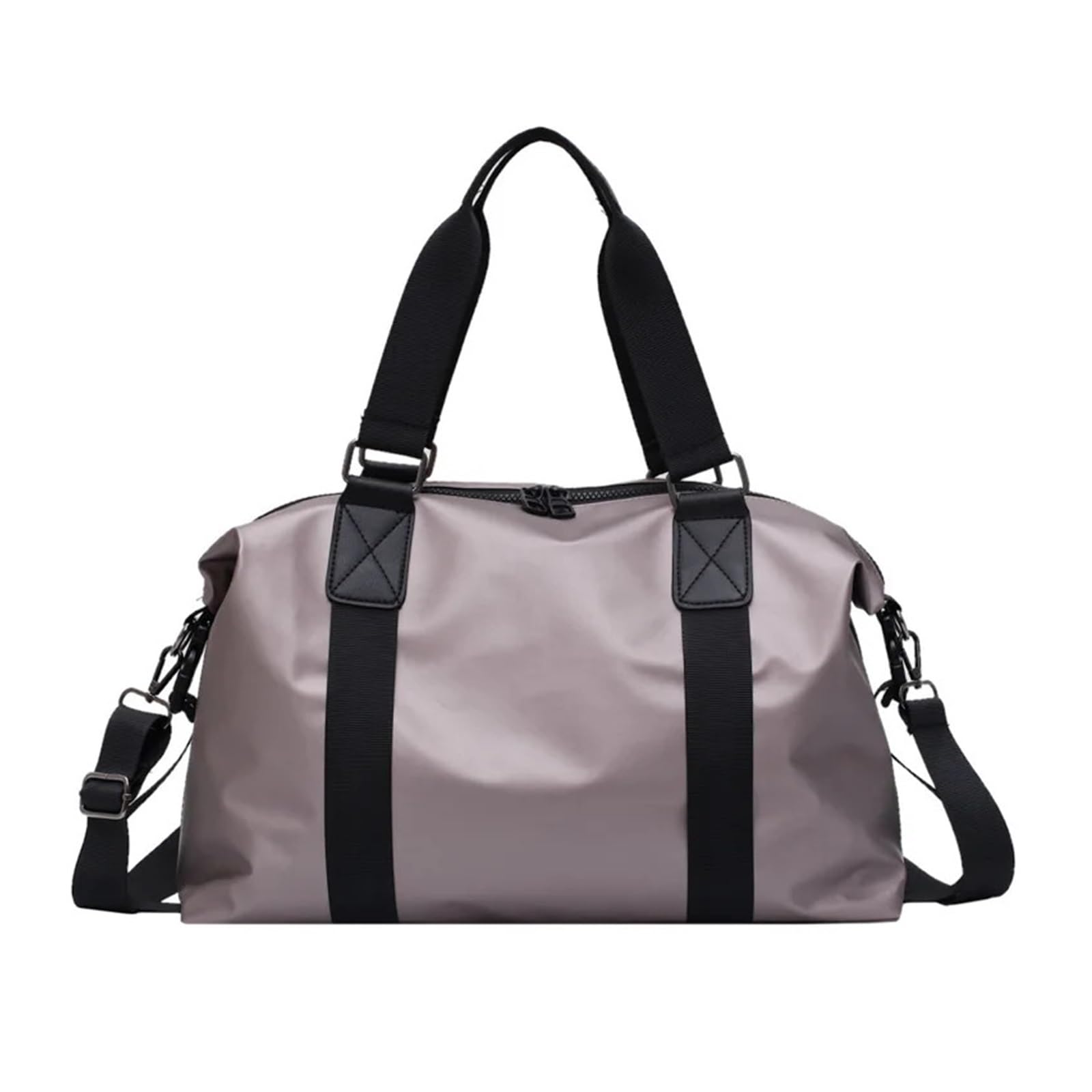 VELORE Bolsa de fitness para mujer, bolsa de gimnasio para hombre, bolsa de viaje de nailon impermeable, bolsa de gimnasio, Black, Talla única