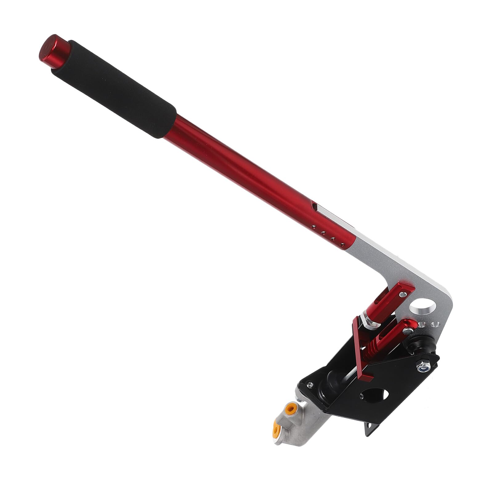 Freno de mano hidráulico en aleación de aluminio anodizado rojo para máxima resistencia en competición 1