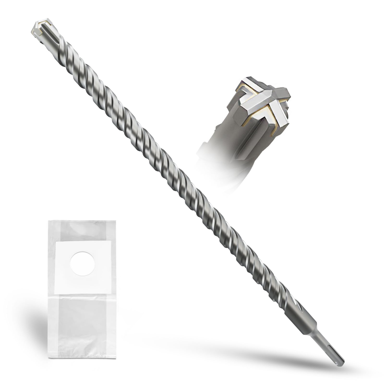 METOTY SDS Plus Drill Bit 22 mm x 460 mm, Masonry Drill, Hammer Drill, Concrete Drill, for Stone, Concrete, Natural Stone, Brick Wall — image 1