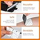 Tens Pads 5x10cm mit 3,5mm Druckknopfverbindung, Elektroden Pads selbstklebend wiederverwendbar für Tens Massagegeräte und Muskelschmerzlinderung, 10 Stück