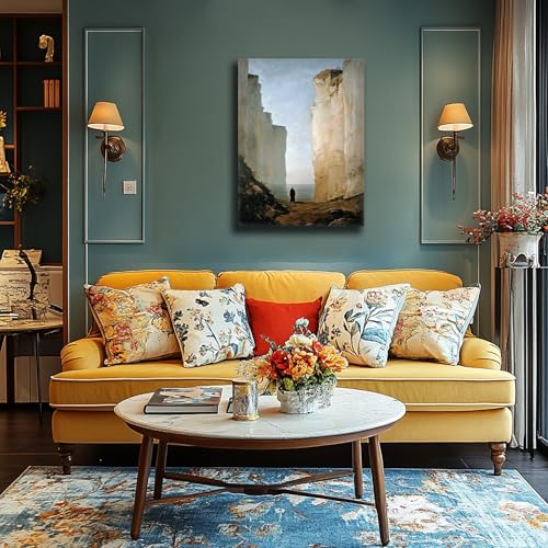 Toile grand format paysage de falaise et océan dynamique - 3