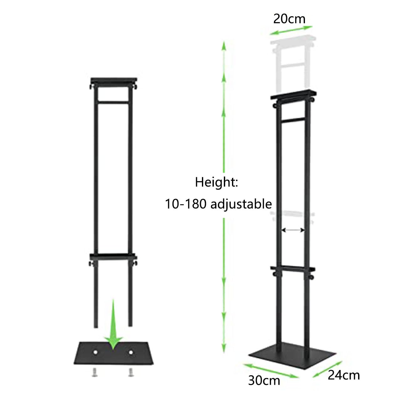 Soporte para Carteles Soporte para Carteles Soportes para Carteles Soporte para Carteles de Metal Ajustable Tablero para Carteles Ajustable Tablero para Carteles Negro